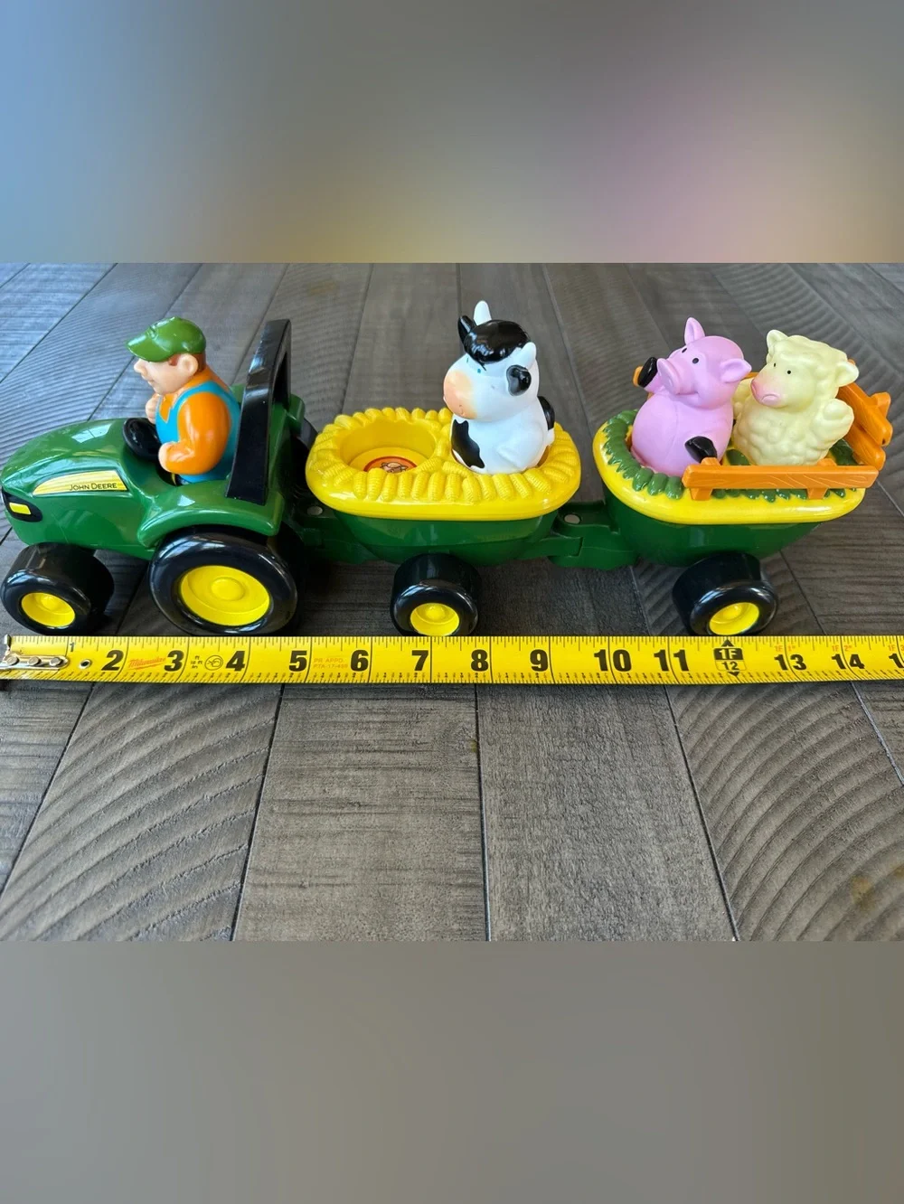 TOMY John Deere Animal Hayride Toy Tractor